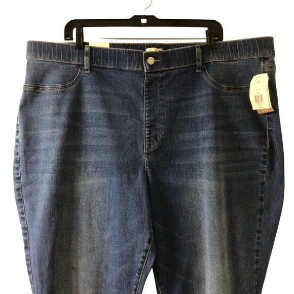 NWT Wonderly Jeans Women’s 24W Blue Pull On Jegging Denim Flex Stretch Plus Size - Picture 3 of 12